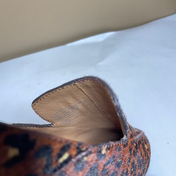 Madewell The Frances Skimmer Leopard Brown Black Flats Loafers 9.5 - Picture 6 of 11